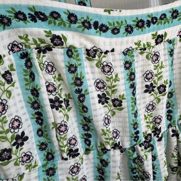 Maison Tara floral lined midi dress size 6 - Picture 3 of 10